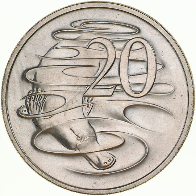 1981 AUSTRALIAN 20 CENT COIN 3.5 CLAW VARIETY 