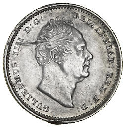 1837 Sixpence Mule Obverse