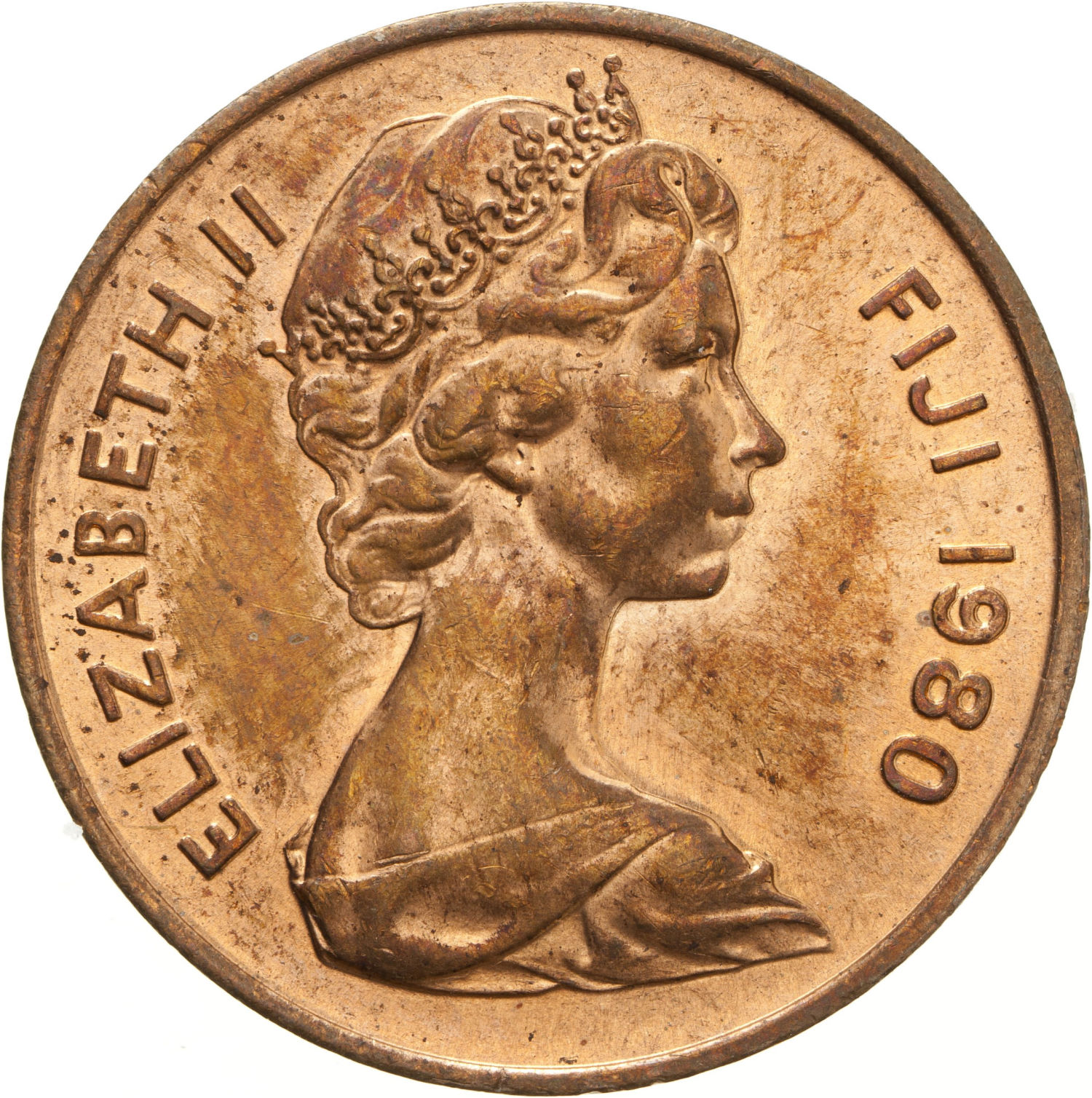 Circulating Fiji 1 cent obverse