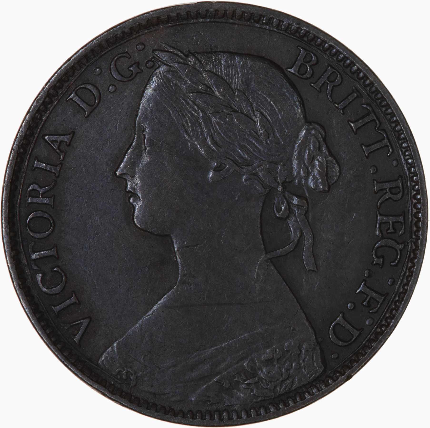 1860 farthing obverse 2