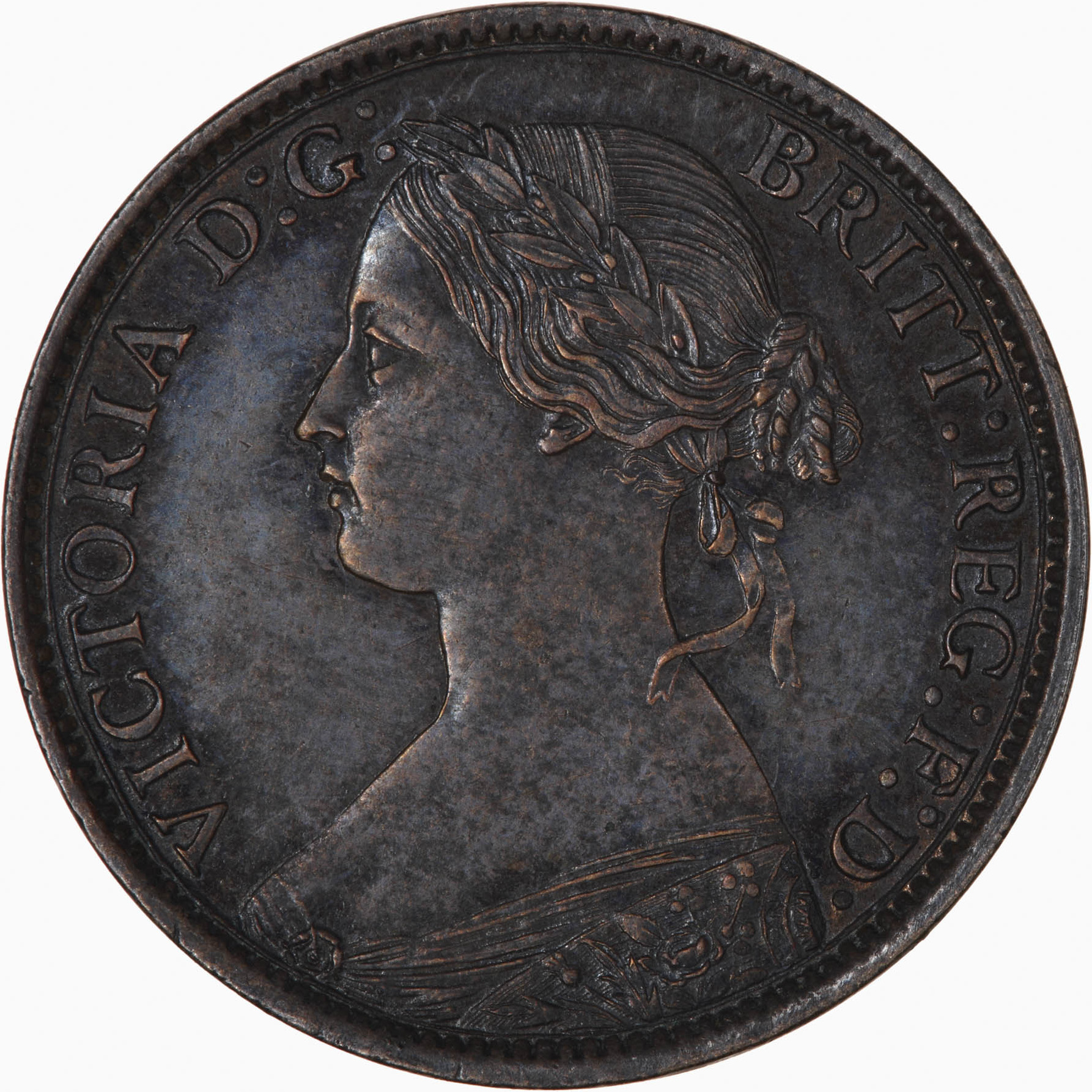 1860 farthing obverse 3