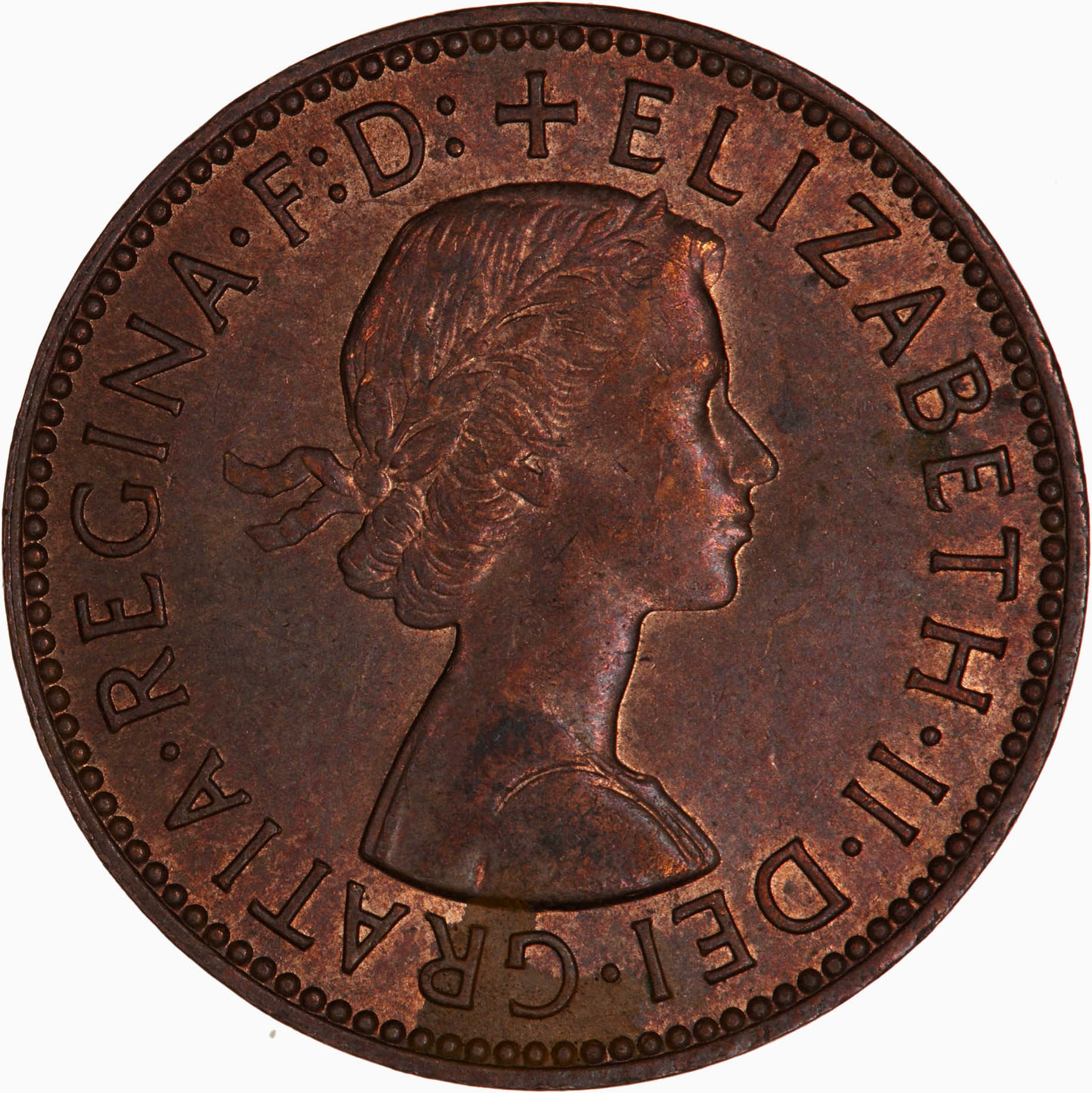 1967 Halfpenny obverse 3