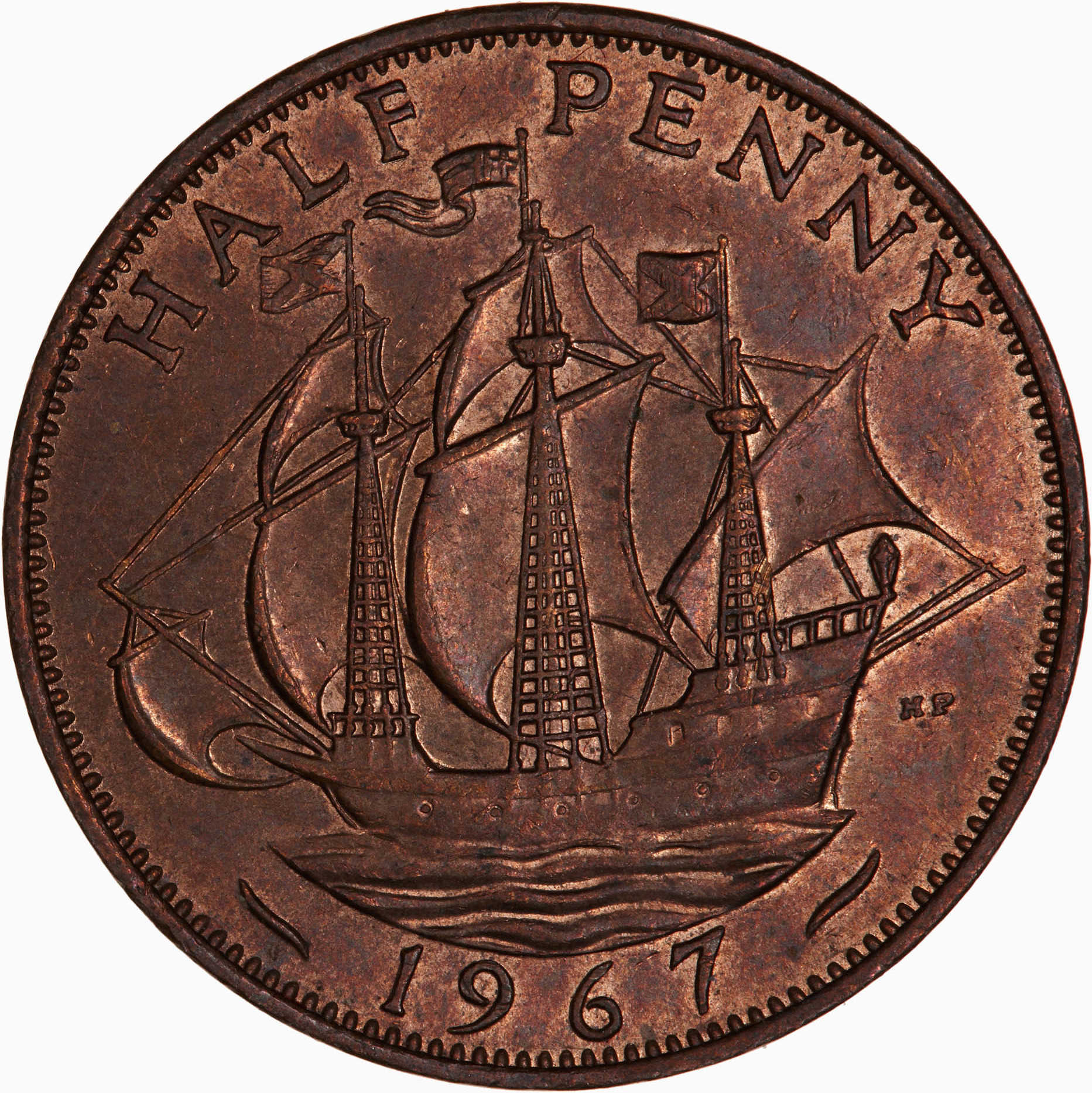 1967 Halfpenny reverse