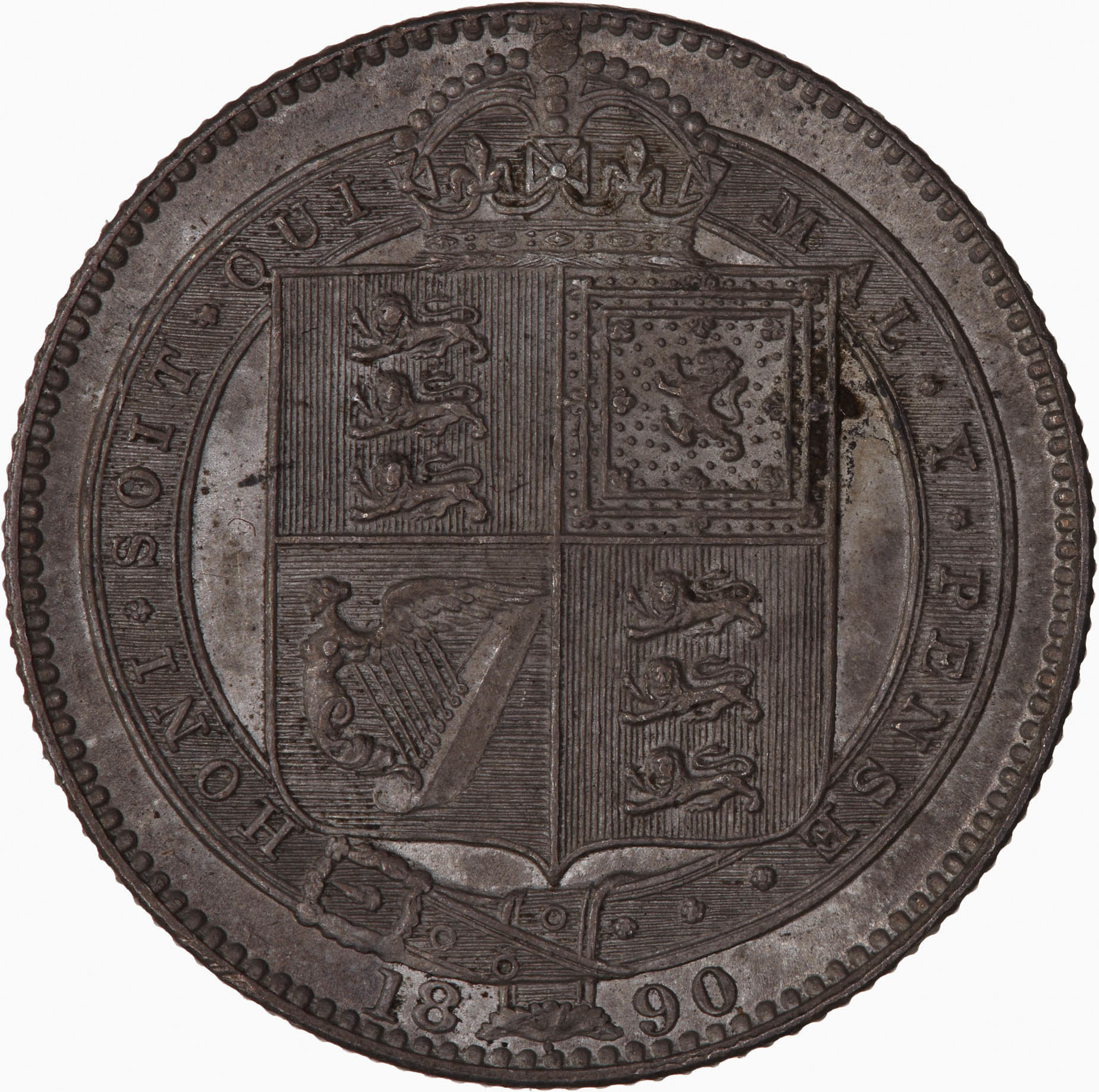 1890 Shilling (Davies 988) reverse